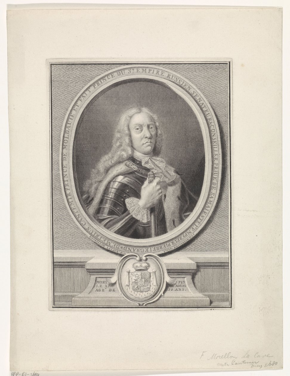 Ritratto di Dimitrie Cantemir da Francois Morellon la Cave