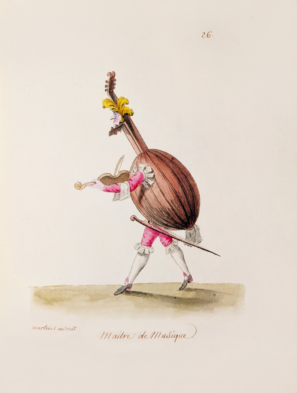 Il Maestro di Musica, c.1780 da Francois Nicolas Martinet