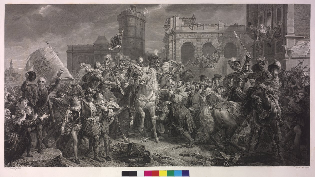 Enrico IV di Francia a Parigi il 22 marzo 1594 da Francois Pascal Simon Baron Gerard