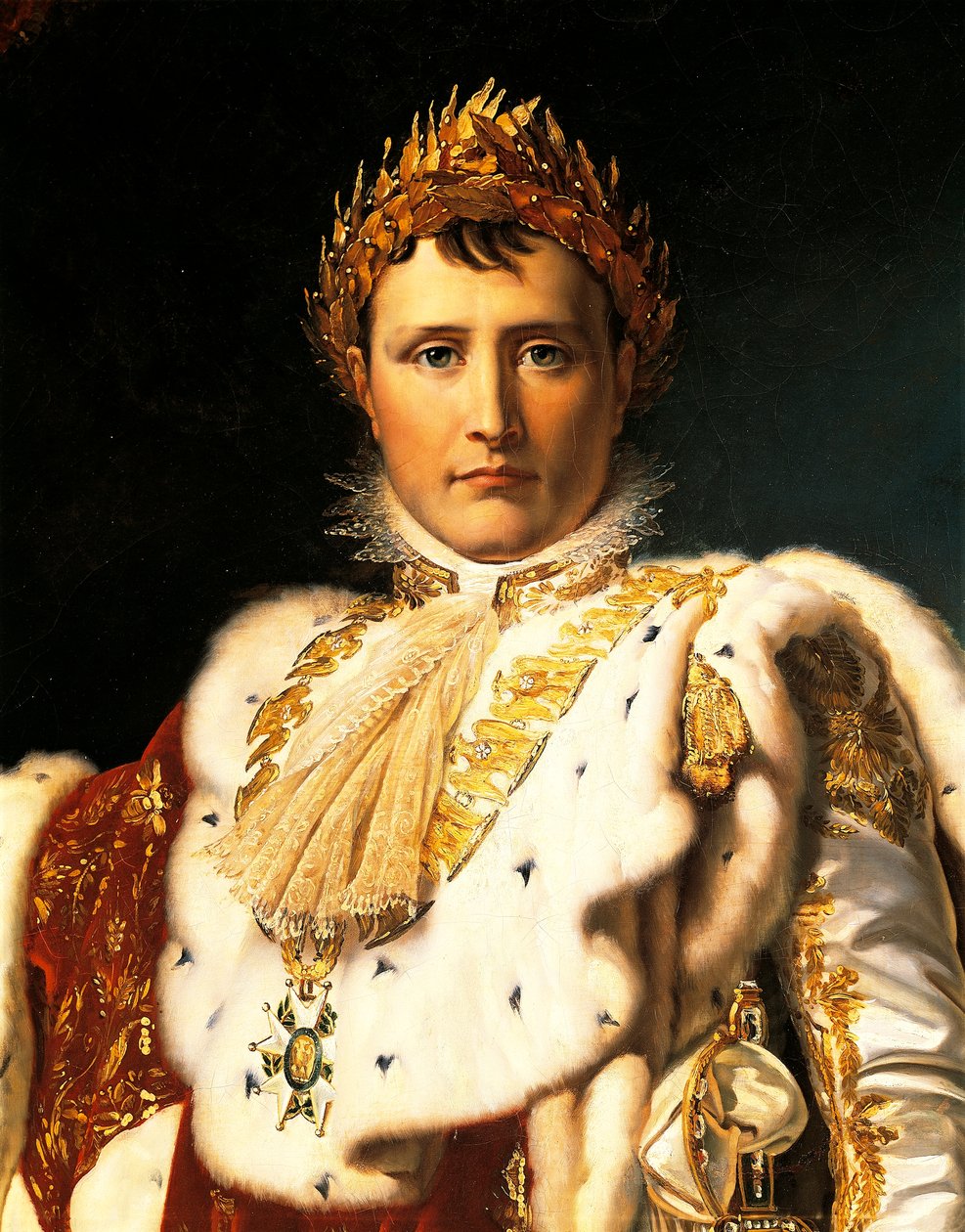 Napoleone Bonaparte in abiti imperiali, di Francois Baron Gerard (1770-1837) ca 1805 da Baron François Pascal Simon Gérard