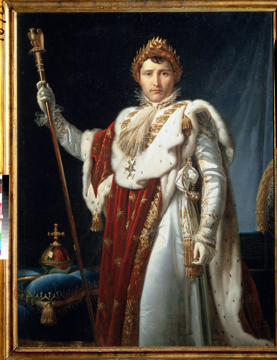 Napoleone in abiti da incoronazione, c.1805-10 da Baron François Pascal Simon Gérard