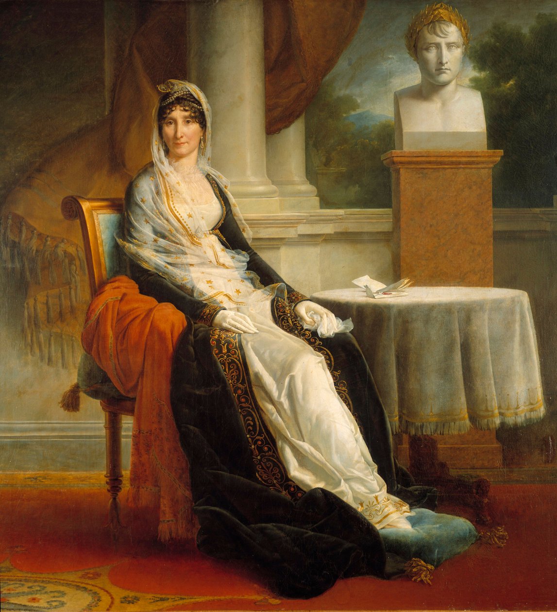 Ritratto a figura intera di Letizia Bonaparte (Letizia Maria Ramolino) da Baron François Pascal Simon Gérard