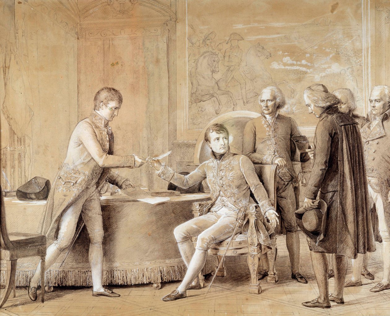 Firma del Concordato tra Francia e Santa Sede da parte del Primo Console il 15 luglio da Baron François Pascal Simon Gérard