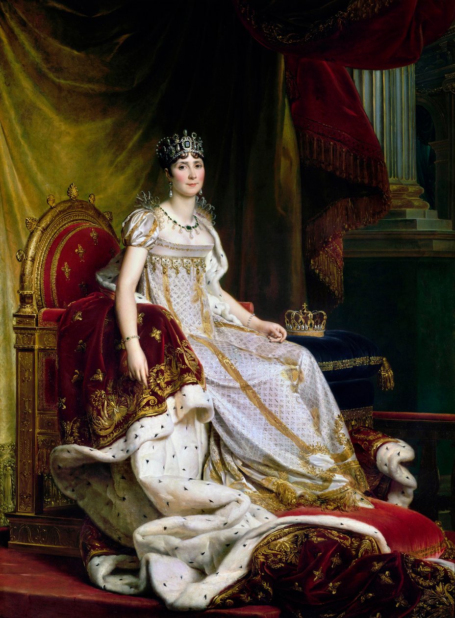 Joséphine de Beauharnais, la prima moglie di Napoleone Bonaparte 1763-1814 in costume da incoronazione, 1807-1808 da Francois Pascal Simon Gerard