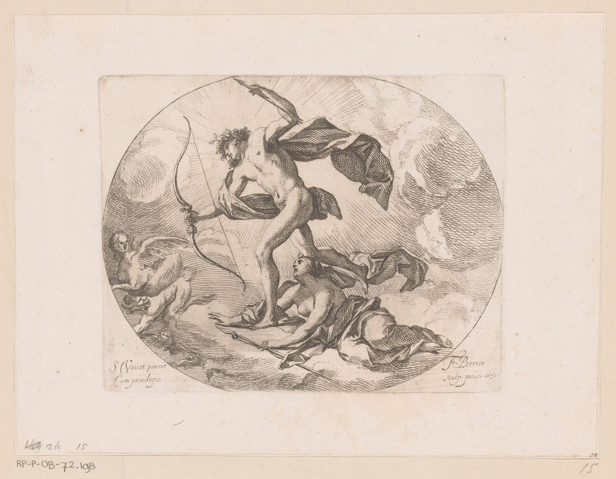 Apollo e Diana cacciano le arpie da Francois Perrier