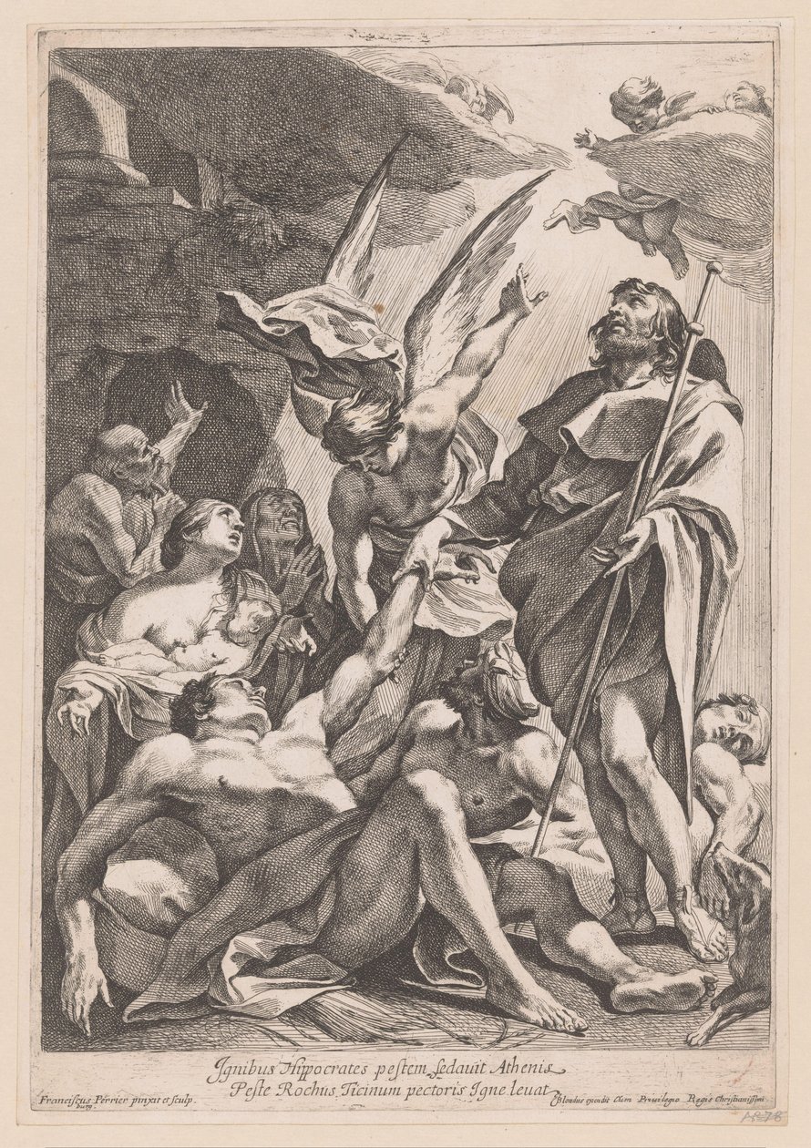 San Rocco guarisce i malati di peste da Francois Perrier