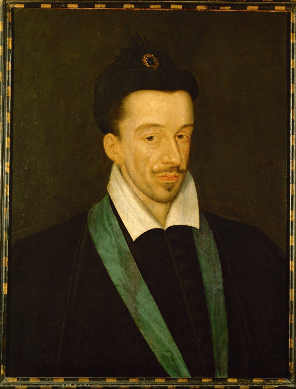 Enrico III, re di Francia, con il nastro blu dell