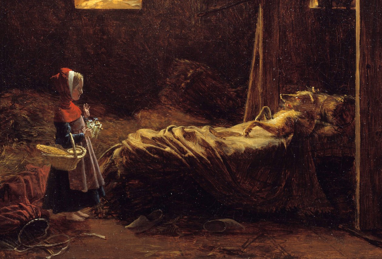 Cappuccetto Rosso (dettaglio) da Francois Richard Fleury
