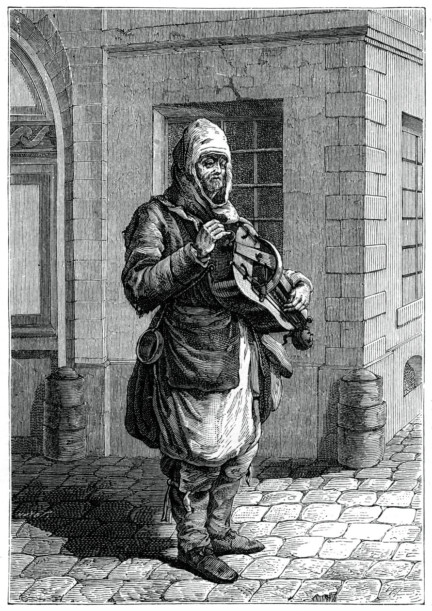 Musicista Itinerante, 1885 da Francois Robert Ingouf