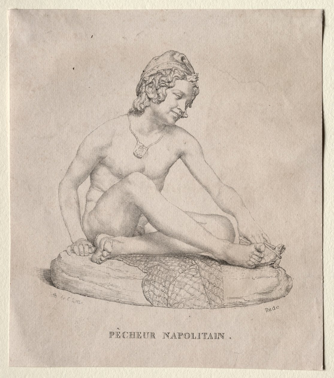 Pescatore napoletano, 1835 da Francois Rude