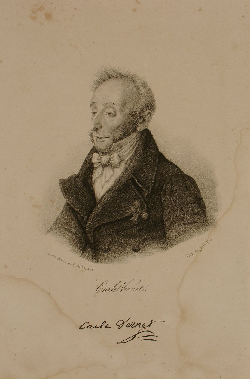 Antoine Charles Horace Vernet, noto come Carle Vernet (1758-1836) da Francois Seraphin Delpech