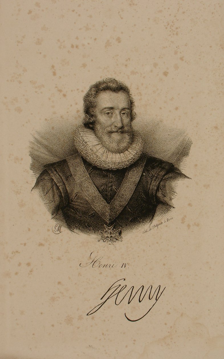 Enrico IV (1553-1610) di Francia da Francois Seraphin Delpech