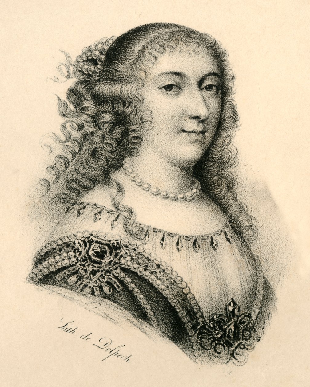 Mademoiselle de Montpensier, 1627-1693, c1830 da Francois Seraphin Delpech