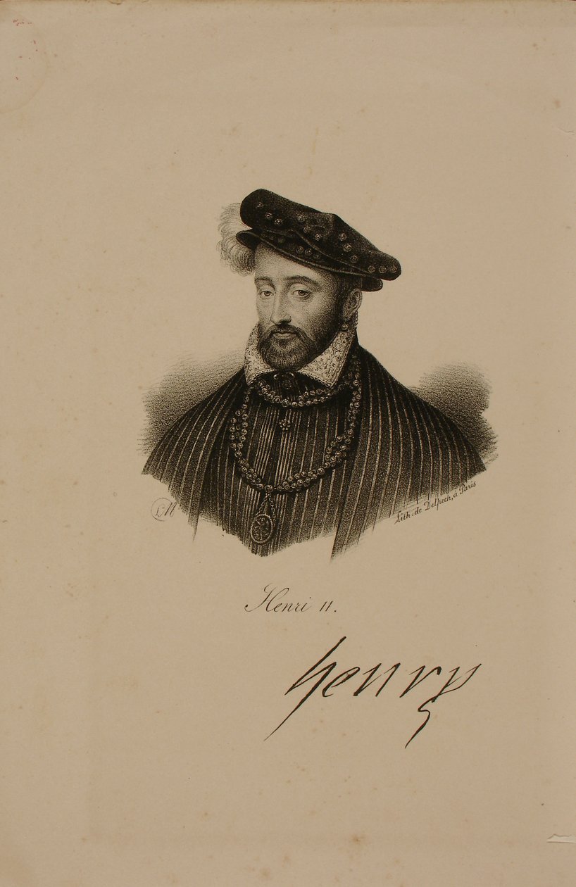 Ritratto di Enrico II (1519-59) Re di Francia da Francois Seraphin Delpech