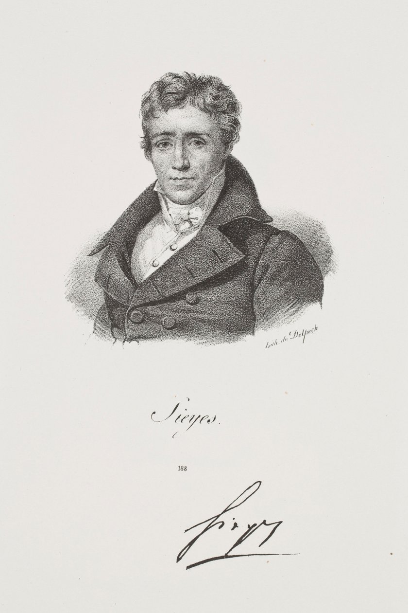 Ritratto di Emmanuel Joseph Sieyès da Francois Seraphin Delpech
