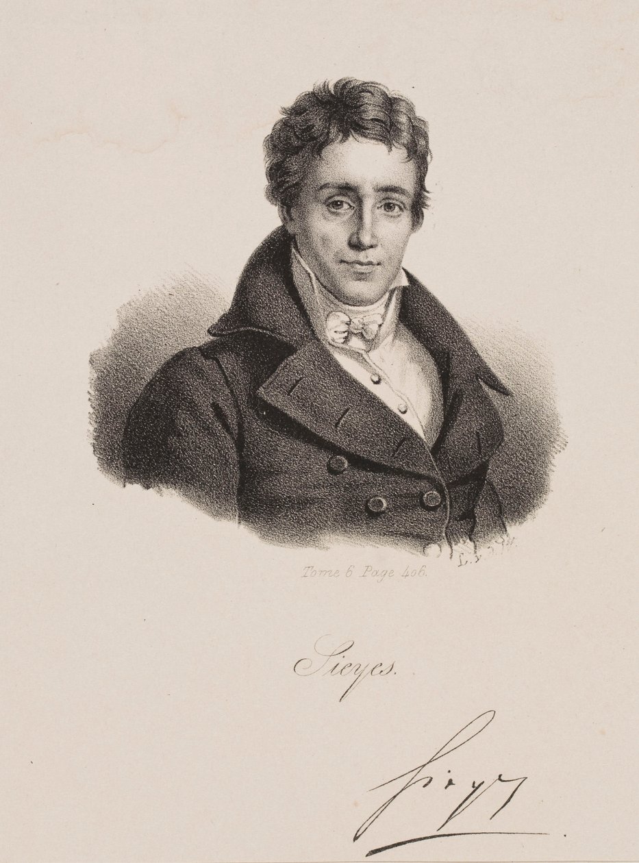 Ritratto di Emmanuel Joseph Sieyès da Francois Seraphin Delpech