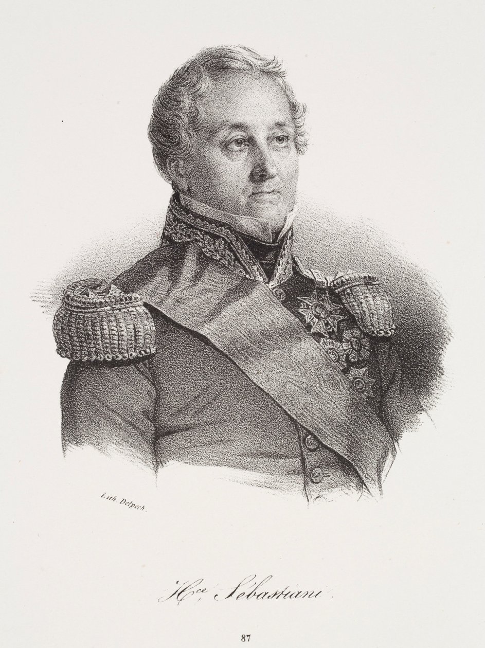 Ritratto di Horace Sébastiani da Francois Seraphin Delpech