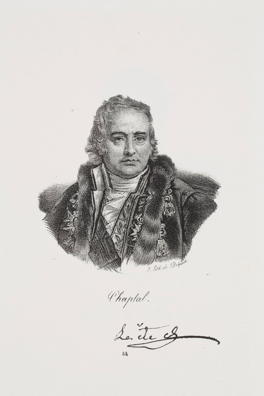 Ritratto di Jean Antoine Chaptal da Francois Seraphin Delpech