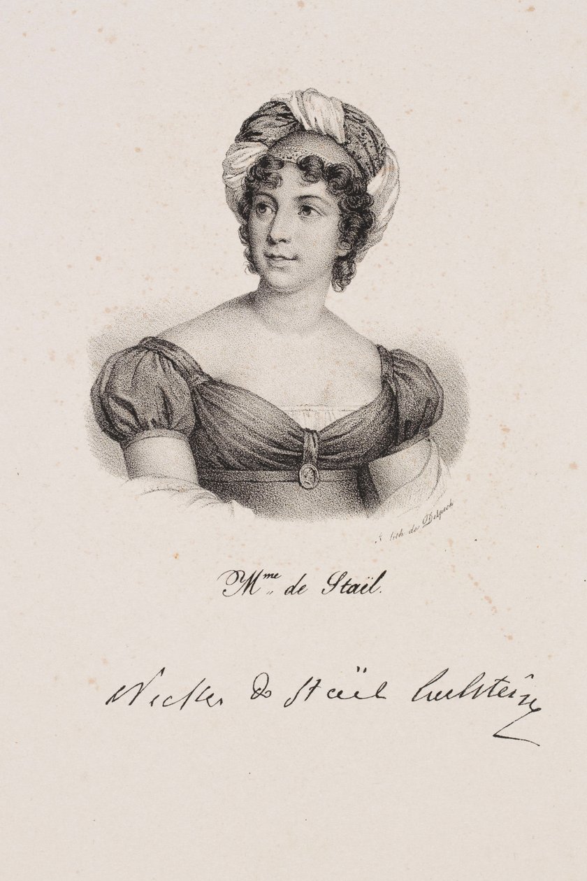 Ritratto di Madame de Staël da Francois Seraphin Delpech