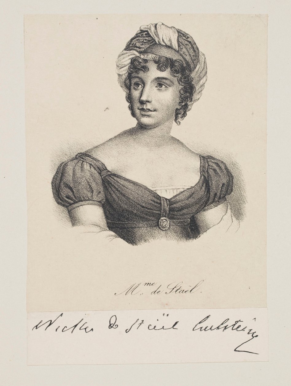 Ritratto di Madame de Staël da Francois Seraphin Delpech