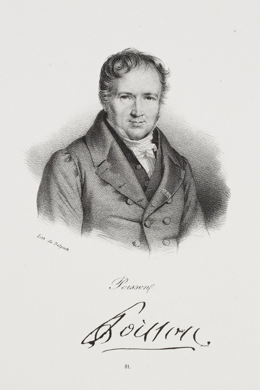 Ritratto di Siméon Denis Poisson da Francois Seraphin Delpech