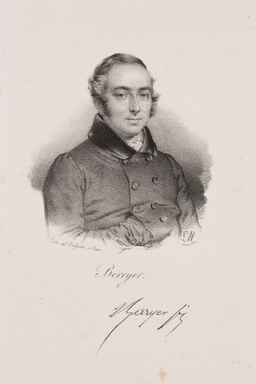 Ritratto del politico Pierre-Antoine Berryer da Francois Seraphin Delpech