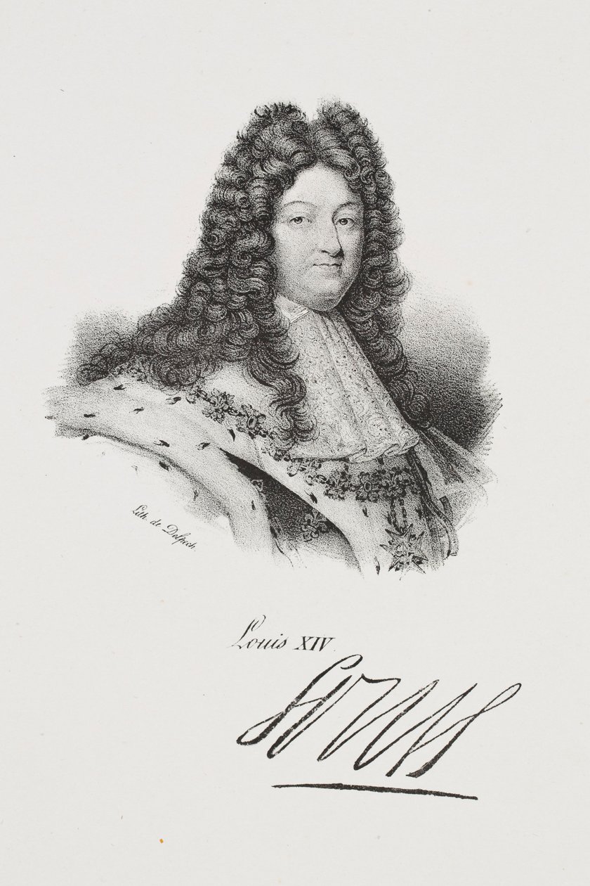 Ritratto del re Luigi XIV da Francois Seraphin Delpech
