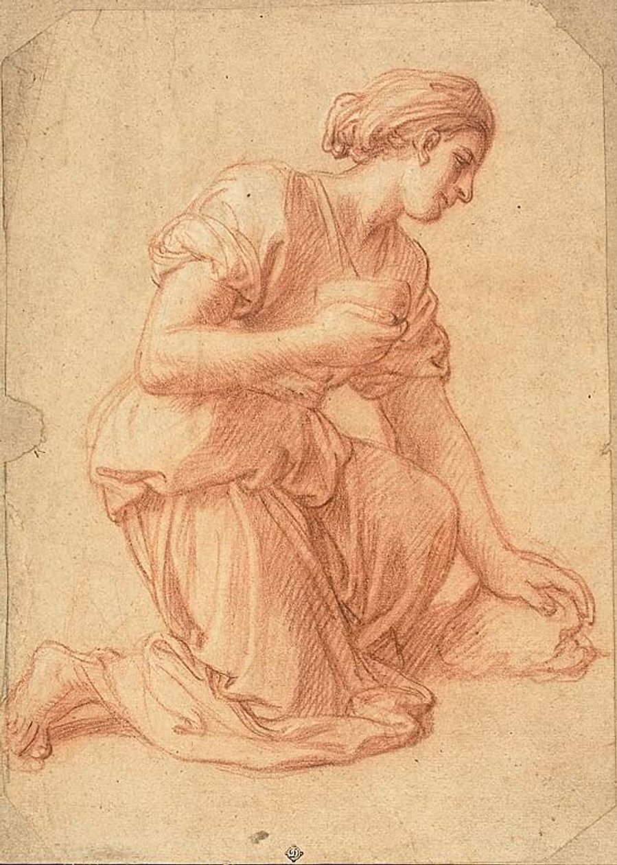 Donna inginocchiata da Francois Verdier