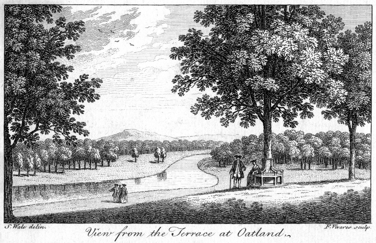 Vista dalla terrazza a Oatland da Francois Vivares