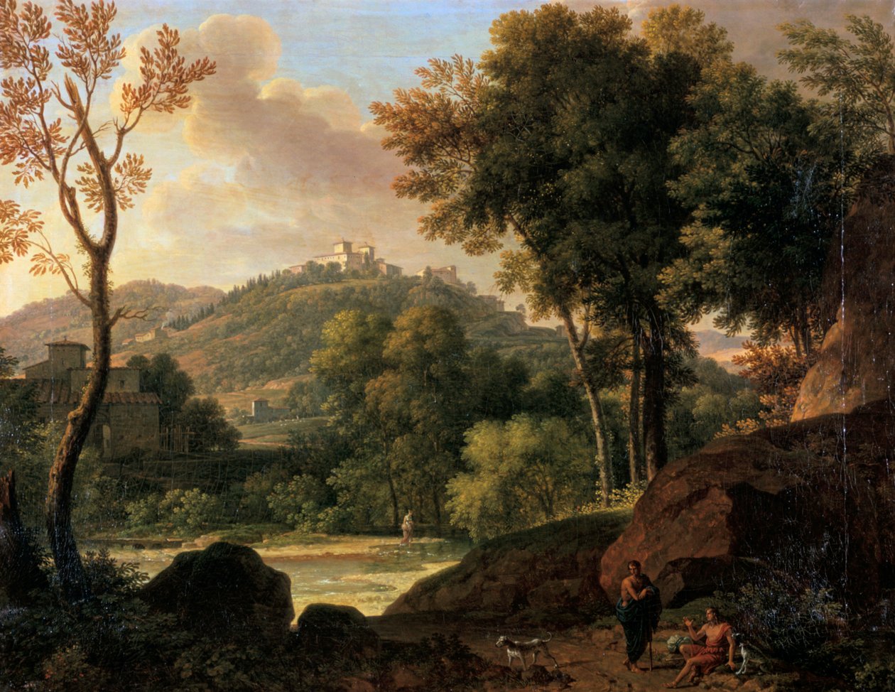 La campagna intorno a Firenze, Italia, fine XVIII-inizio XIX secolo da Francois Xavier Fabre