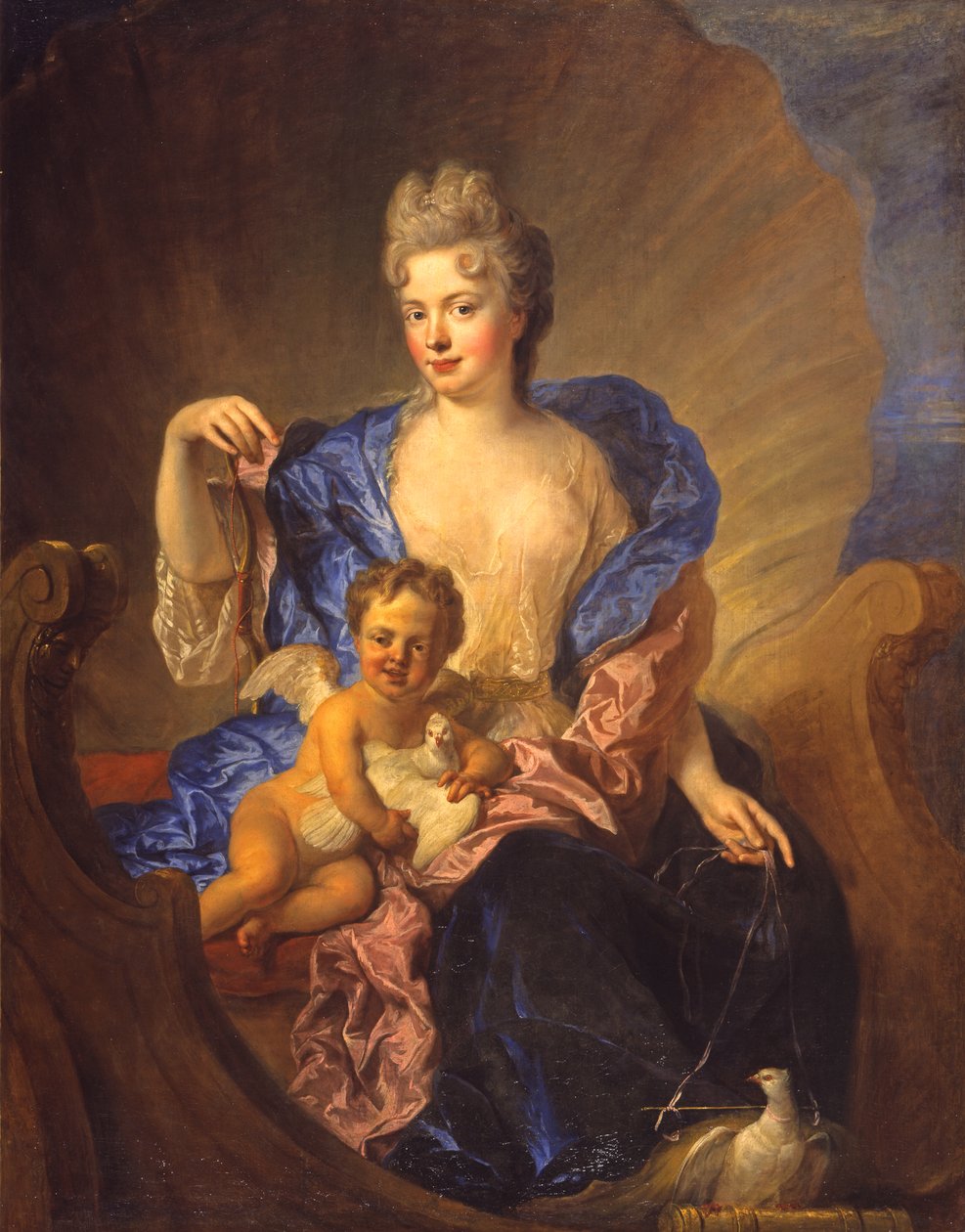 La contessa von Cosel e suo figlio come Venere e Cupido, circa 1712-1715 da Francois de Troy
