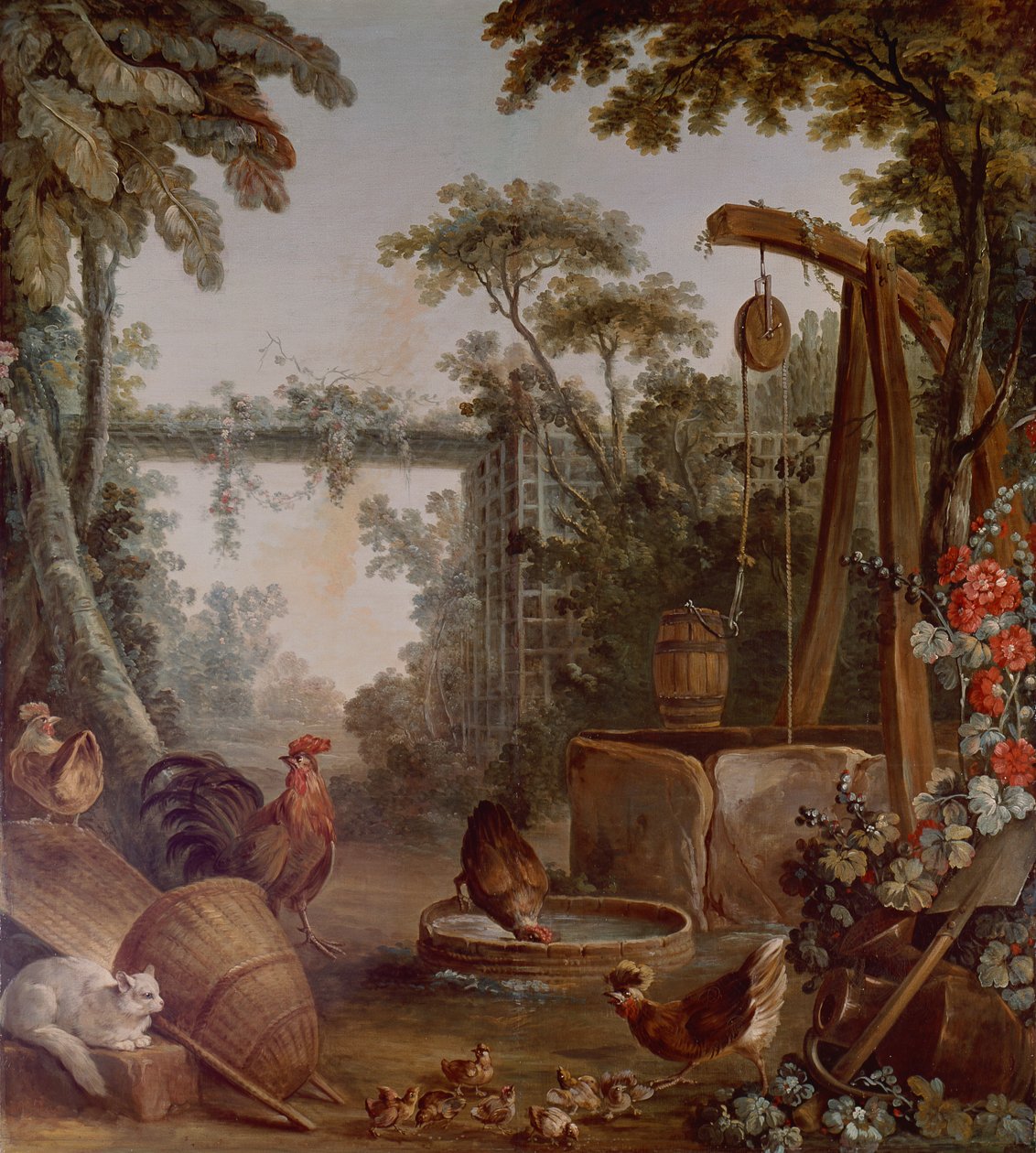 Il cortile della fattoria da François Boucher