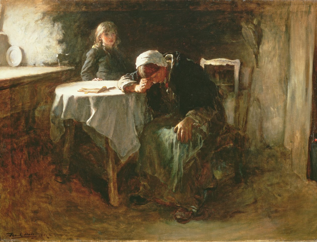 Disperazione, 1881 da Frank Holl