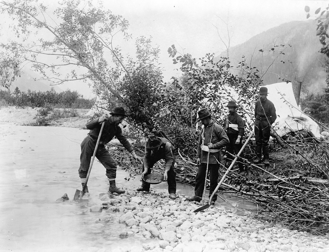 Alla ricerca di una fortuna, regione del Klondike, 1897 da Frank La Roche