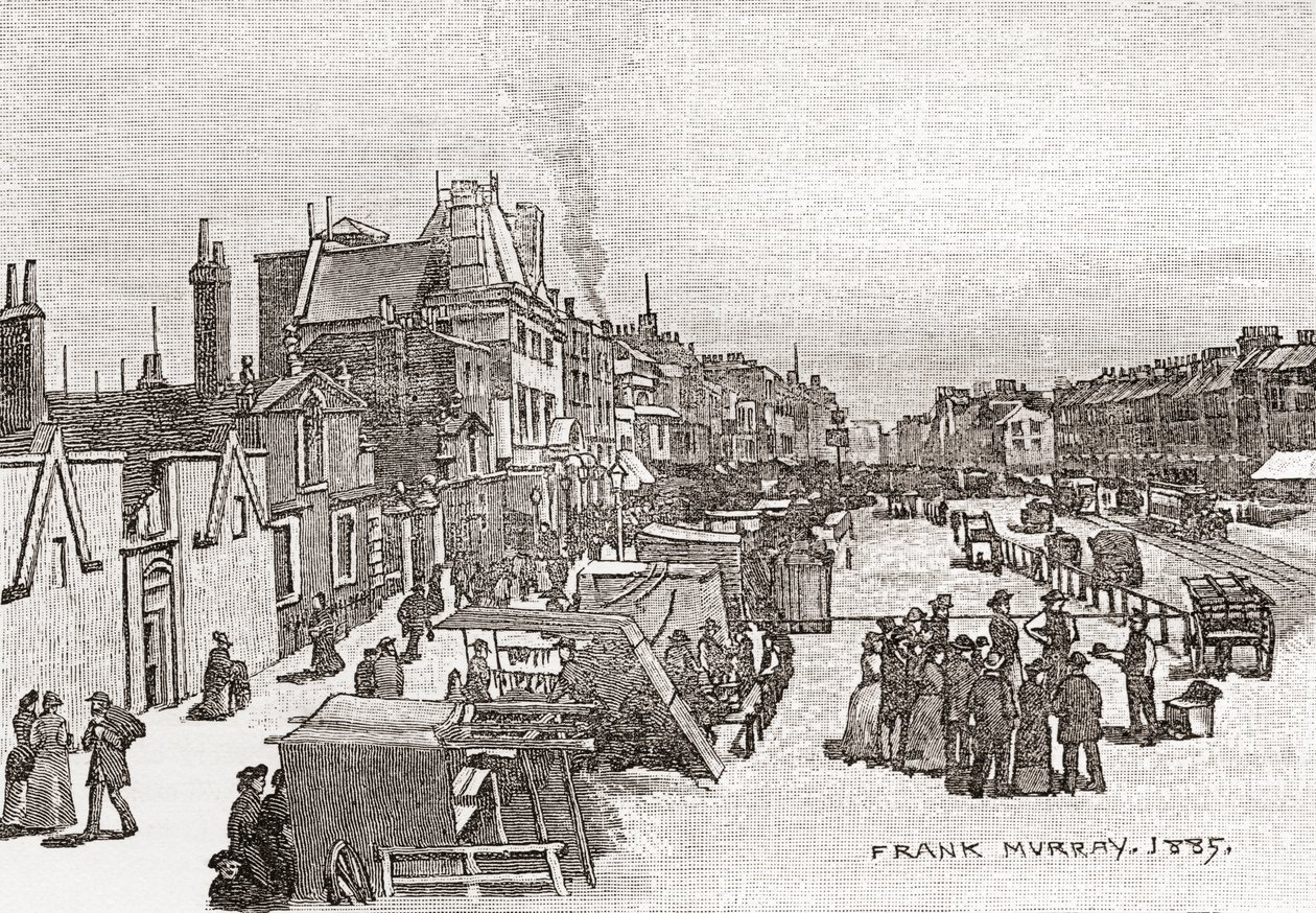Whitechapel Road, Londra, Inghilterra, 1885 da Frank Murray