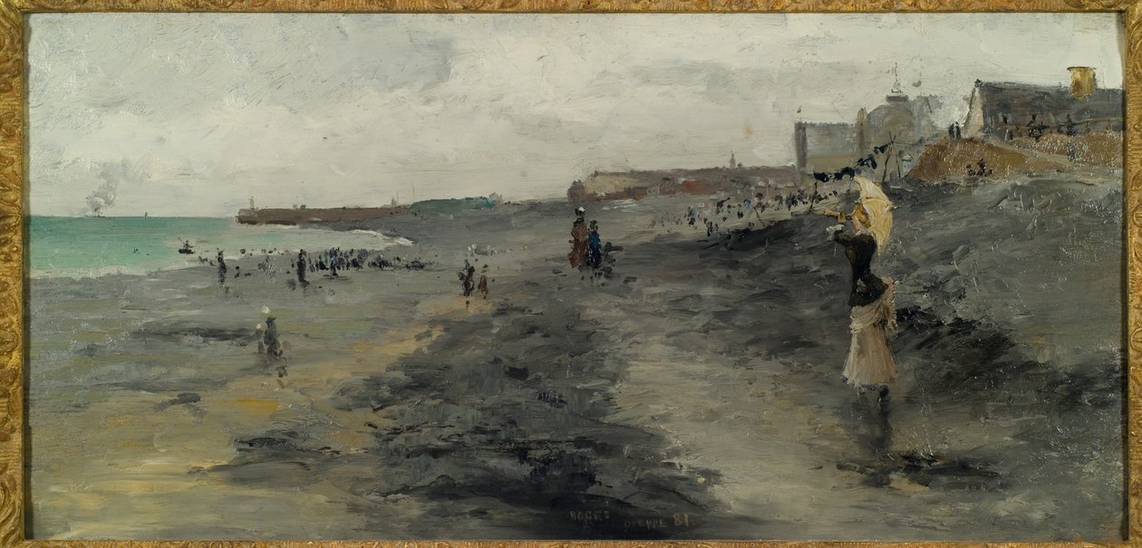 Spiaggia di Dieppe, 1881 da Frank Myers Boggs