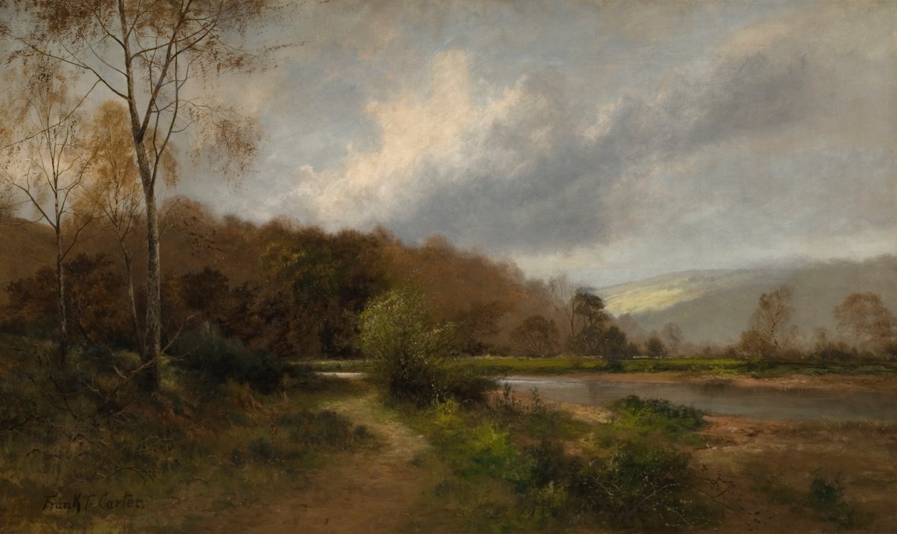 Il Derwent vicino a Lintz Green da Frank Thomas Carter