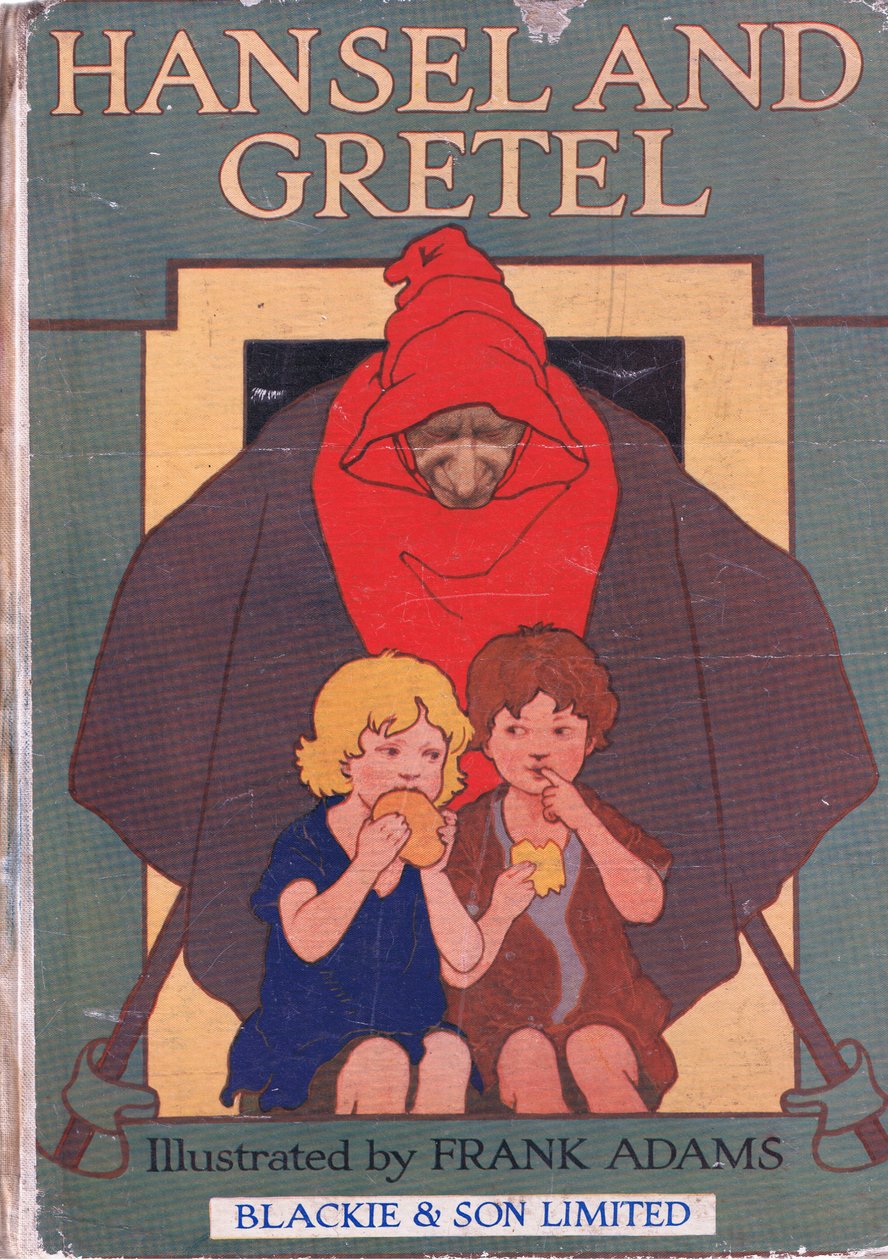 Copertina anteriore, da Hansel e Gretel pubblicato da Blackie & Son Limited, c.1940 da Frank Adams