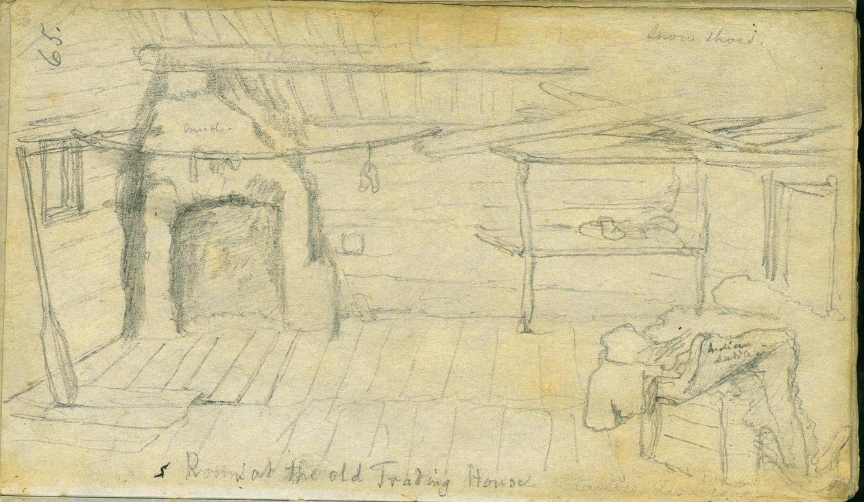 Stanza alla vecchia casa commerciale, 1851 da Frank Blackwell Mayer