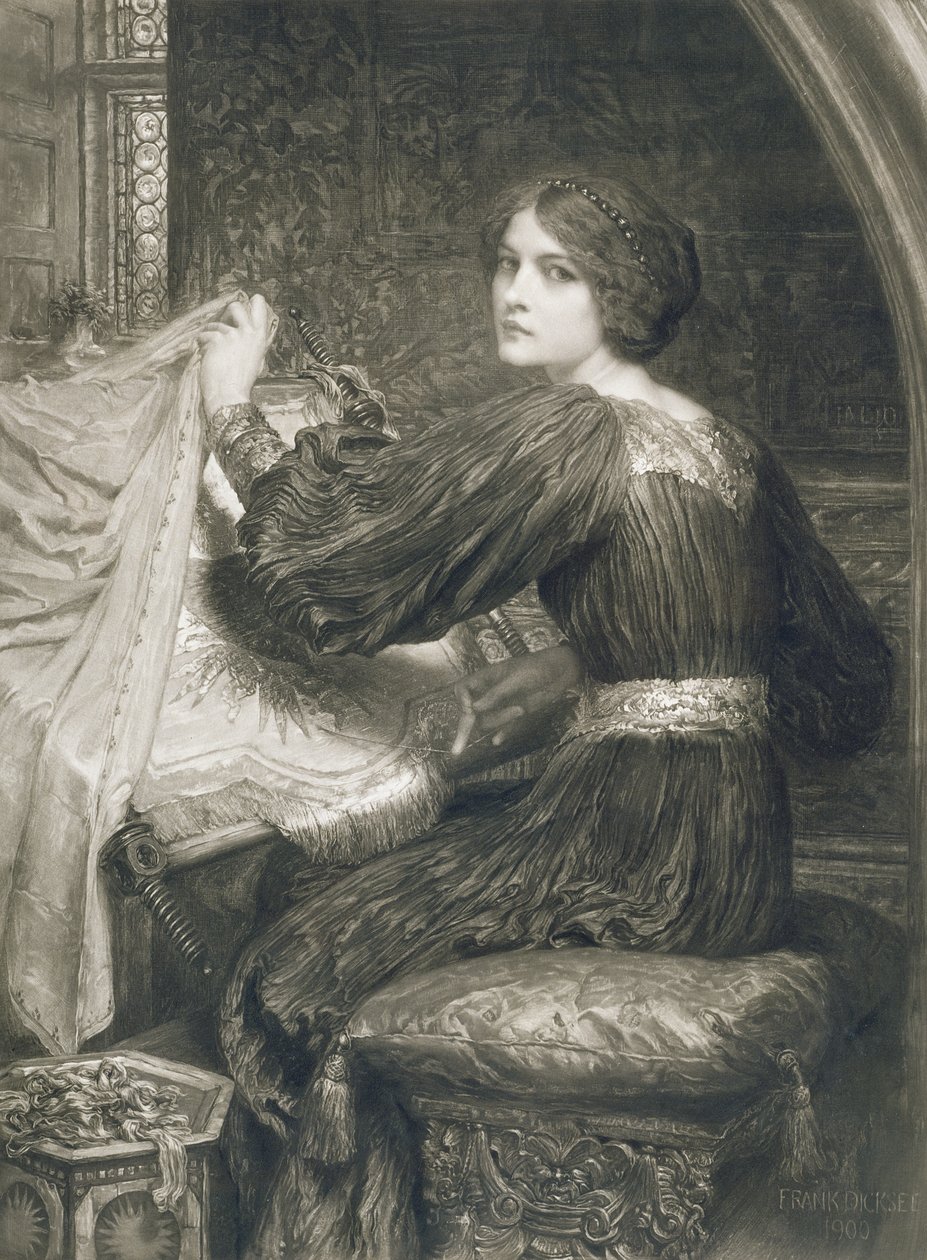 Penelope, inciso da Norman Hirst, pub. da Frost e Reed, 1903 da Frank Dicksee