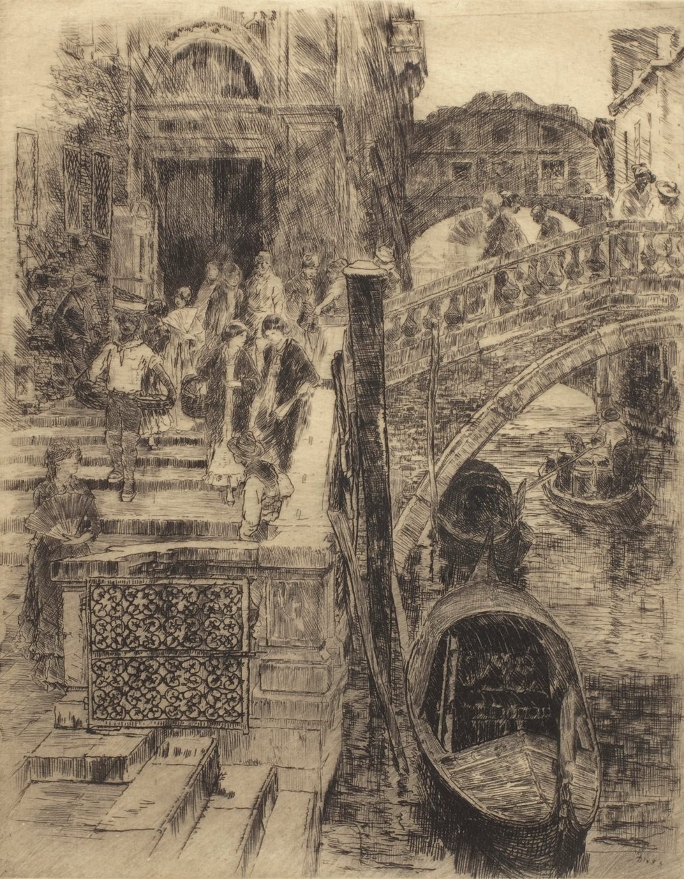 Ponte dei Sospiri, Venezia (Tavola 1) da Frank Duveneck