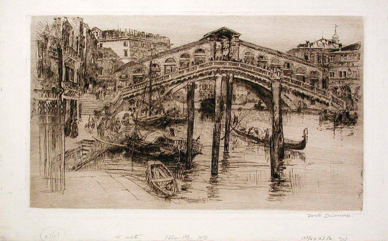 Ponte di Rialto, Venezia da Frank Duveneck