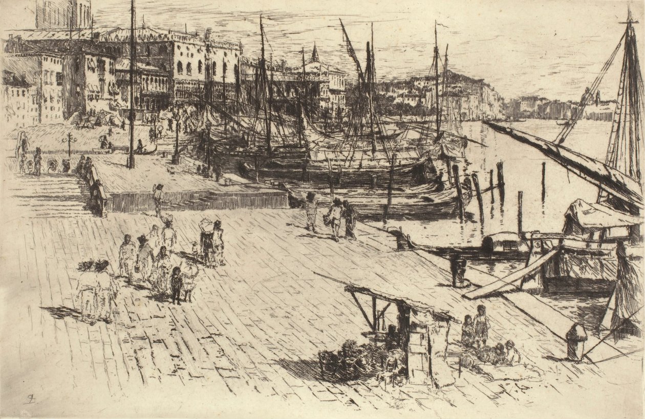 Riva degli Schiavoni (Tavola 1) da Frank Duveneck