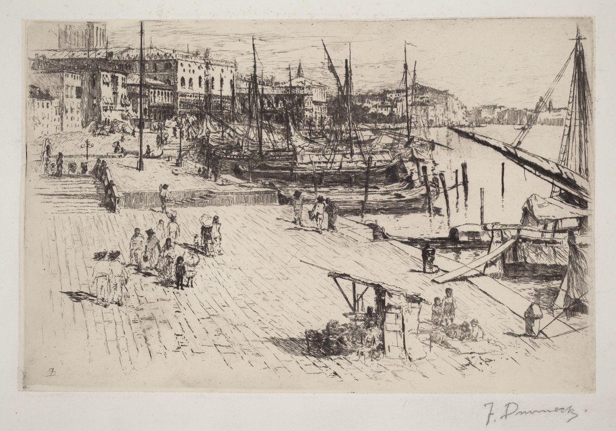 Riva degli Schiavoni, No. 1 da Frank Duveneck
