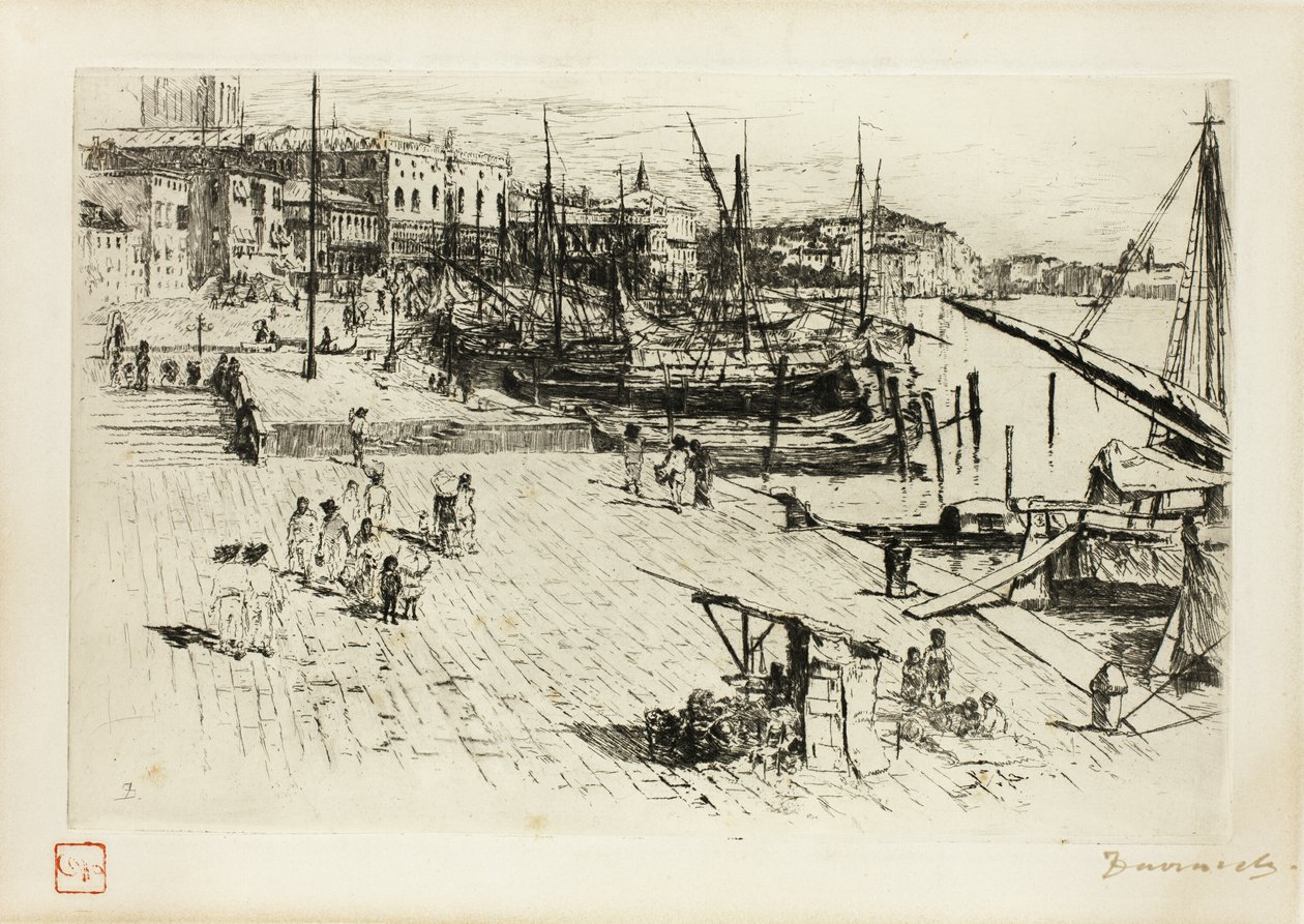 La Riva, verso il Palazzo Ducale da Frank Duveneck