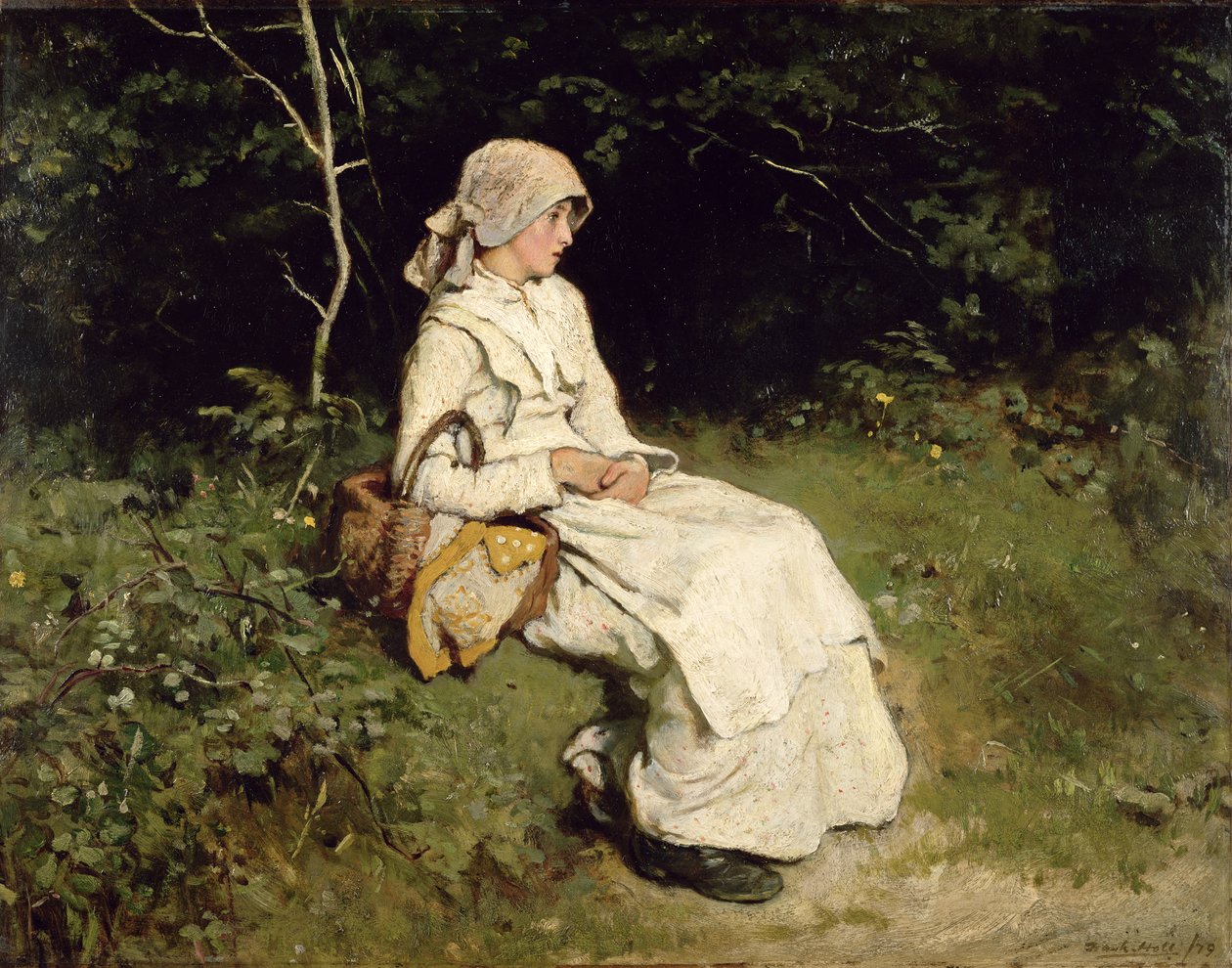 Riposo lungo la strada, 1879 da Frank Holl