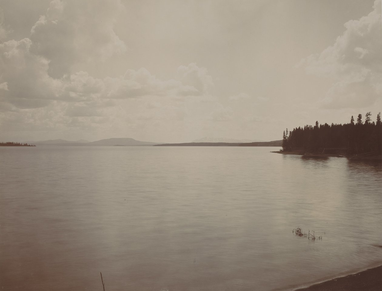 Lago di Yellowstone, anni 1880 (foto) da Frank Jay Haynes