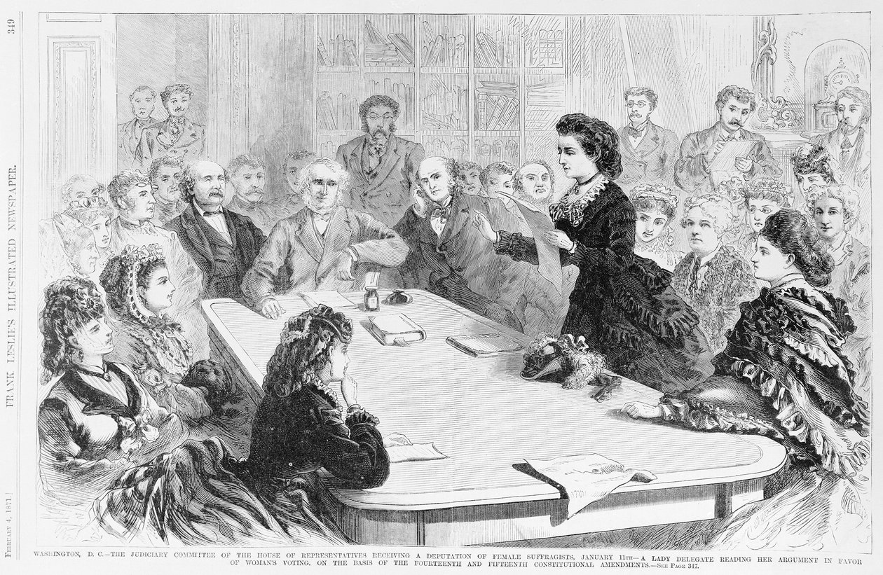 Washington D.C. Il Comitato Giudiziario..., da Frank Leslies Illustrated Newspaper, 1871 da Frank Leslie