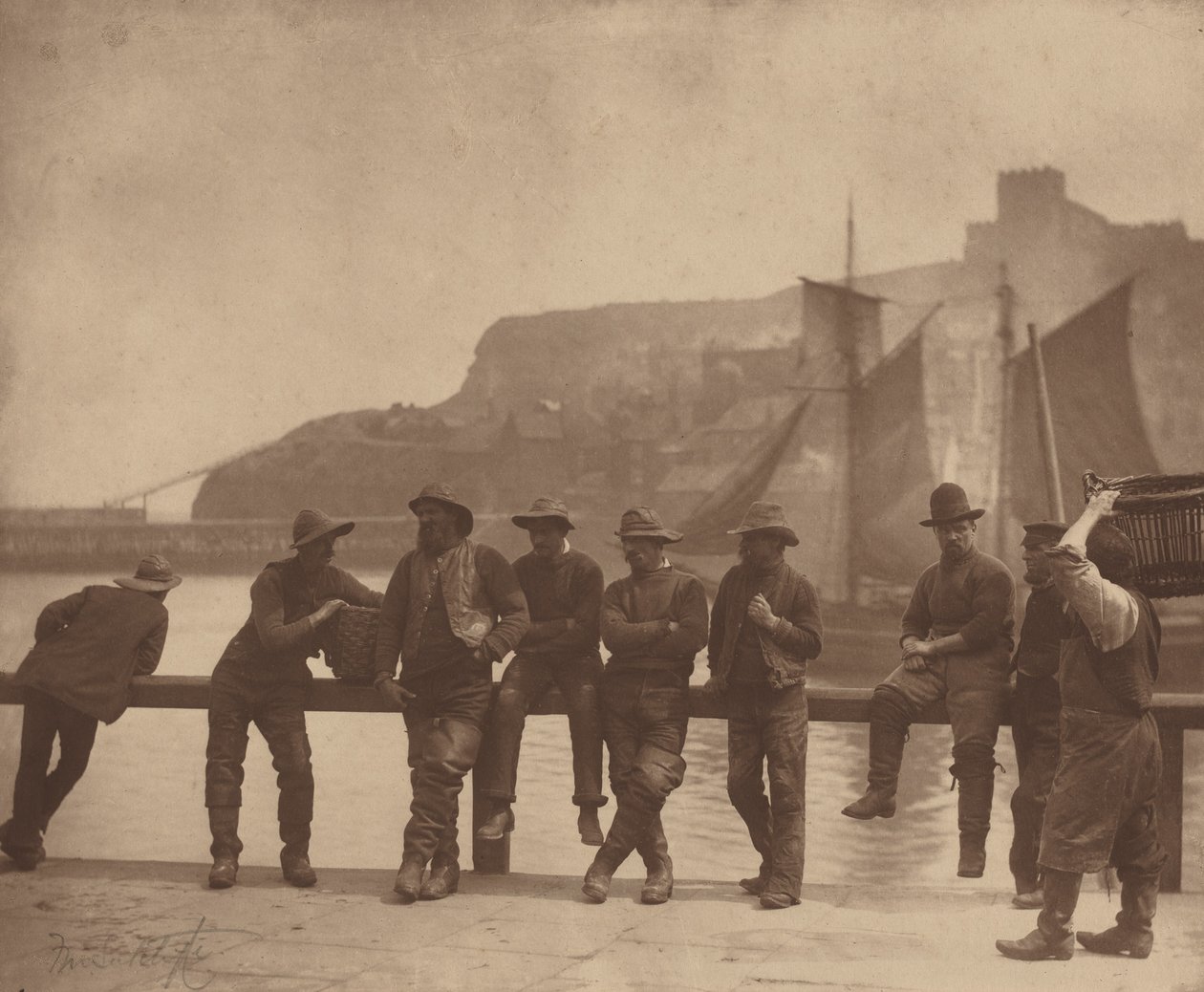 Pescatori di Whitby, c. 1885 (foto) da Frank Meadow Sutcliffe