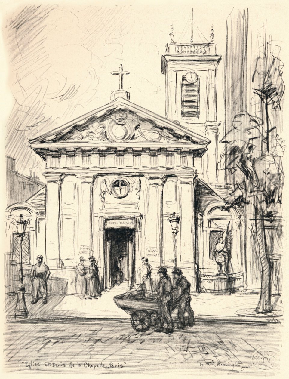 Chiesa di St Denis de la Chapelle da Frank Milton Armington